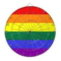 LGBT Pride Rainbow Flag Dartboard