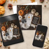 Rustic Autumn Digital Pregnancy Announcement