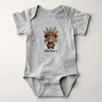 Native American Bear Baby Bodysuit