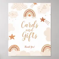 Boho Rainbow Cards and Gifts Sign 