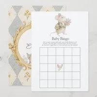 Cottagecore Baby Shower Bingo Game Invitation