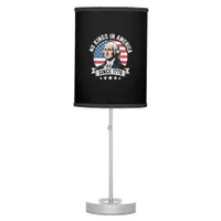 No Kings In America Since 1776 Funny Crown Table Lamp