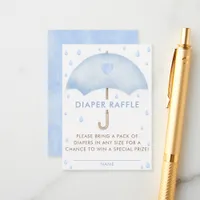 Diaper Raffle Umbrella Baby Shower Enclosure Card