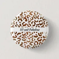 50 and Fabulous Big Cat Print Abstract