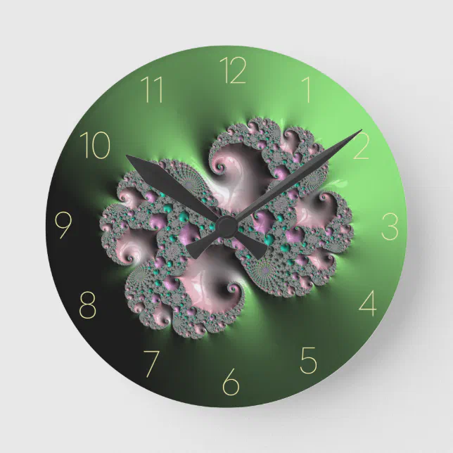 Horloge Ronde Fractal3 Round Clock