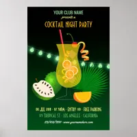 Club/Corporate Cocktail Night Party Poster