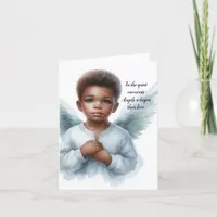 Angel Healing Sympathy Grief Bereavement Thank You Card