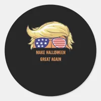 Make Halloween Great Again - Trumpkin Design  Classic Round Sticker