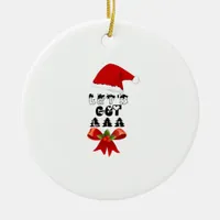 Christmas Let's Get Lit Classic Ceramic Ornament