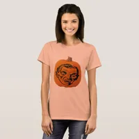 Jack o' Lantern Vampire Face, Halloween Pumpkin T-Shirt