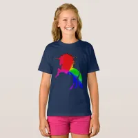 Proud Unicorn of Colorful Stain Glass Design, ZKOA T-Shirt