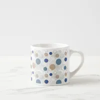 Sand and Blue Beach Color Dots Espresso Cup