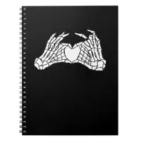 Skeleton Heart Hands - Light Notebook