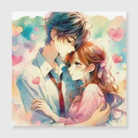 Cute Anime Couple in Love  