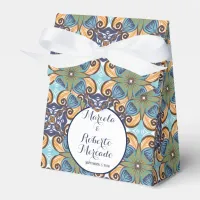 Elegant Mexican Floral Talavera Wedding  Favor Boxes