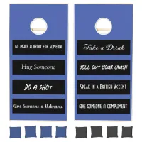 Funny Rules Cornhole Se Cornhole Set