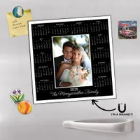 2025 Modern Photo Magnetic Calendar Holiday Card