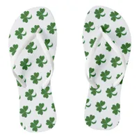 Flip Flops - Green Clover Leaves