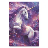 Unicorn Purple Mane decoupage Tissue Paper