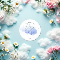 Cloud 9 Bridal Shower Classic Round Sticker