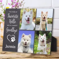 Pet Memorial - Pet Loss Quote Sympathy- Pet Photo Plaque
