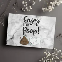 Enjoy Your Poop Funny Bathroom Humor Guest Book