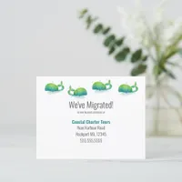 We've Moved | Cute Whale Change of Address Announcement Postcard