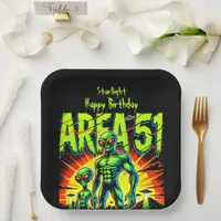 Enigmatic Aliens Appear Near Area 51 Paper Plates