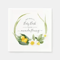 Spring Duckling Splish Splash Baby Shower Napkins