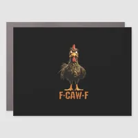 F-Caw-F Simple Clean Car Magnet