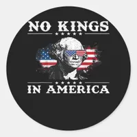 No Kings In America Doge Classic Funny Meme Classic Round Sticker