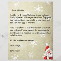 Personalized Letter from Santa Claus