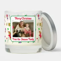 Personalized Christmas Family Photo Scented Candle