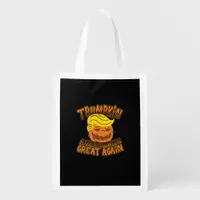 Trumpkin Make Halloween Great Again Funny Politics Grocery Bag