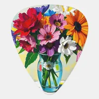 Pretty Floral Wart Design Guitar Pick