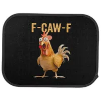 Gothic Funny Humor Crow F-Caw-F Car Floor Mat