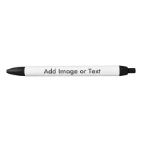 Custom Add Name Photo or Artwork Black Ink Pen