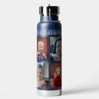 Personalized Grandpa | Grandkids Photos Water Bottle