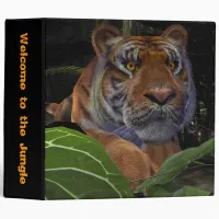 Tiger Crouching in the Jungle Binder