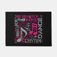 Born to Dance Pink ID277 Doormat