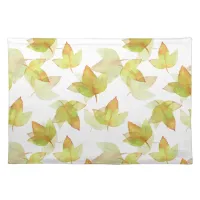 Autumn Leaves Falling, Colors of Fall Cloth Placemat