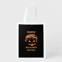 Sweatshirt, Trumpkin, Halloween Merch Classic Grocery Bag