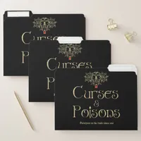 Curses and Poisons File Folders