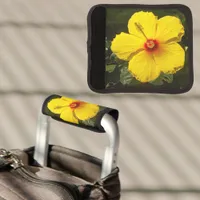 Floral Yellow Flower Hibiscus Luggage Luggage Handle Wrap