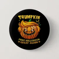 Trumpkin Halloween - Make Halloween Great Again Cl Button