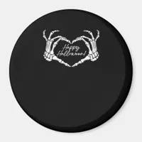 Skeleton Heart Hands, Happy Halloween Skeleton, Ha Magnet