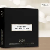 Corporate Presentation Binder Custom Logo