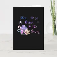 Eat Drink And Be Scary Hexmas Cool Unique Card