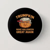 Halloween Trumpkin Make Halloween Great Again Funn Button