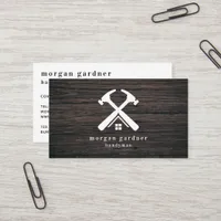 Logo Hammers Modern Handyman Business Card